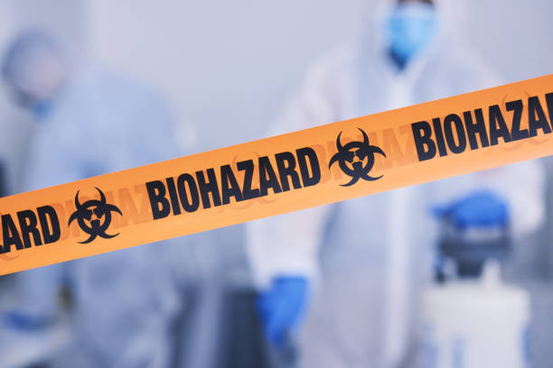 Professional Biohazard Cleanup technician working in Stratford, NJ